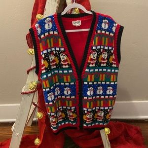 Unisex Oversized Tacky Christmas vest